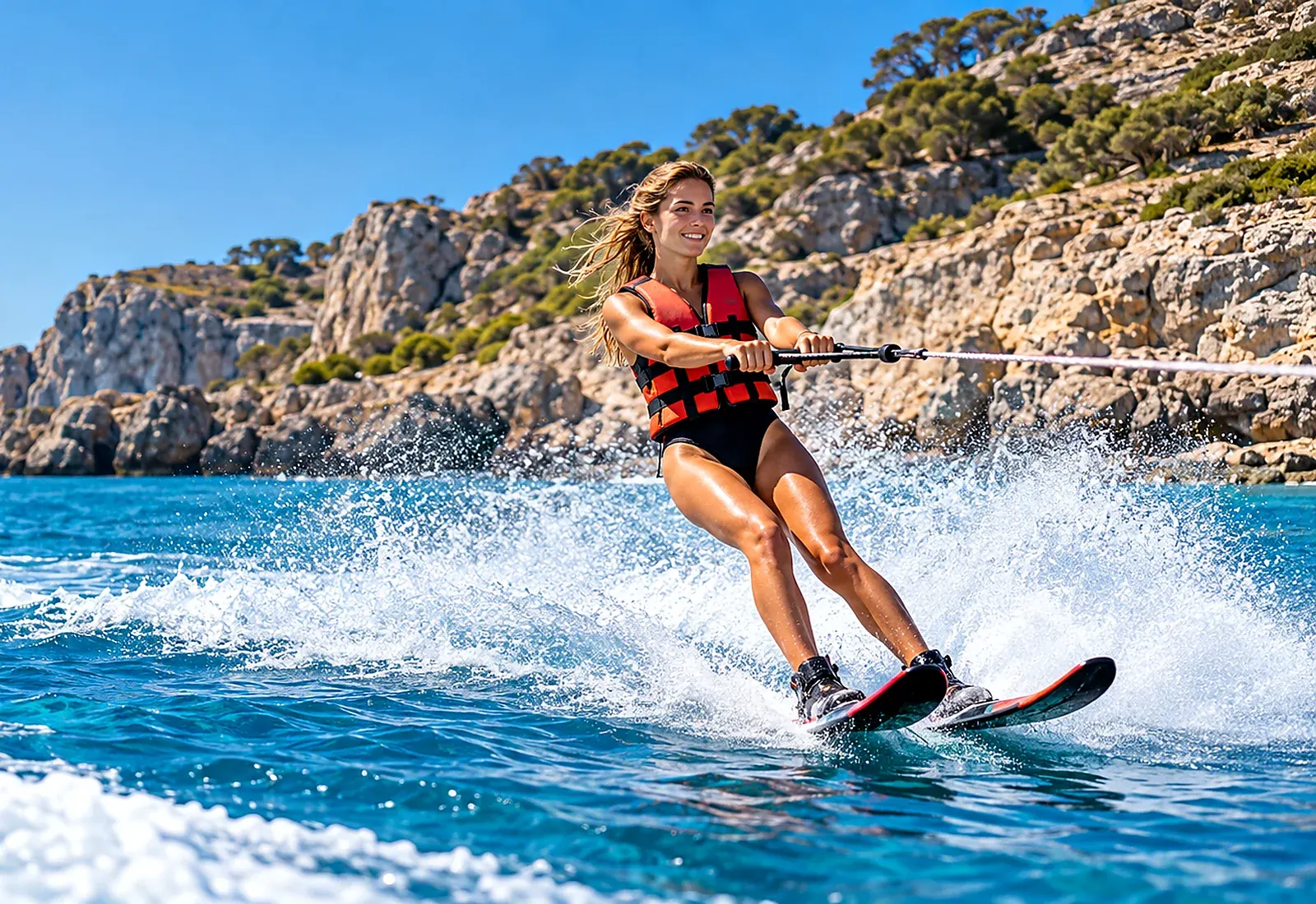 Water ski session
